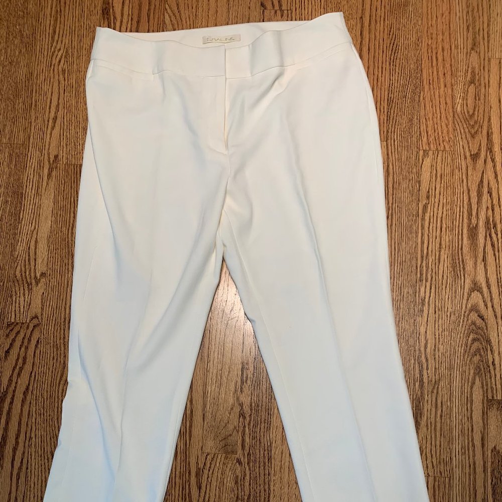 White Emaline Trouser Pants - Women